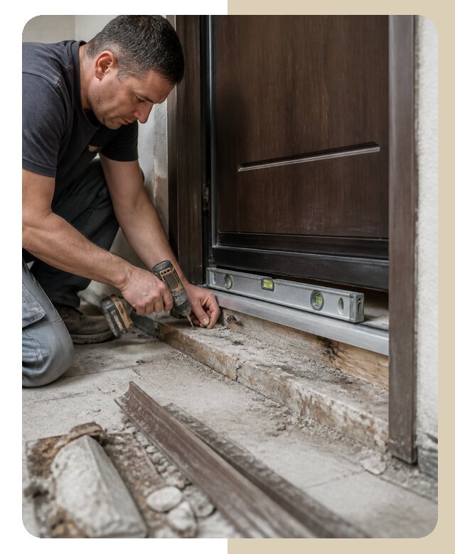 Ремонт порога двери в Павлово по цене от 3041 р. | Дверной
