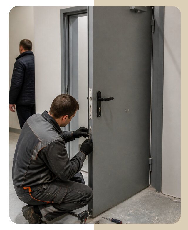 Ремонт противопожарной двери в Павлово по цене 6589 р. | Дверной